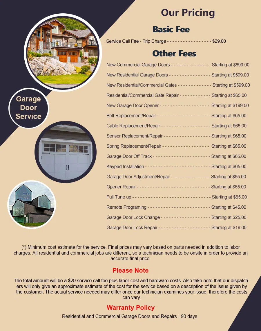 Garage Door Mobile Service Bellwood, IL 708-316-7134